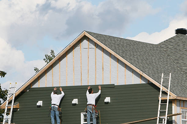 Professional Siding technician working in Bannock, OH